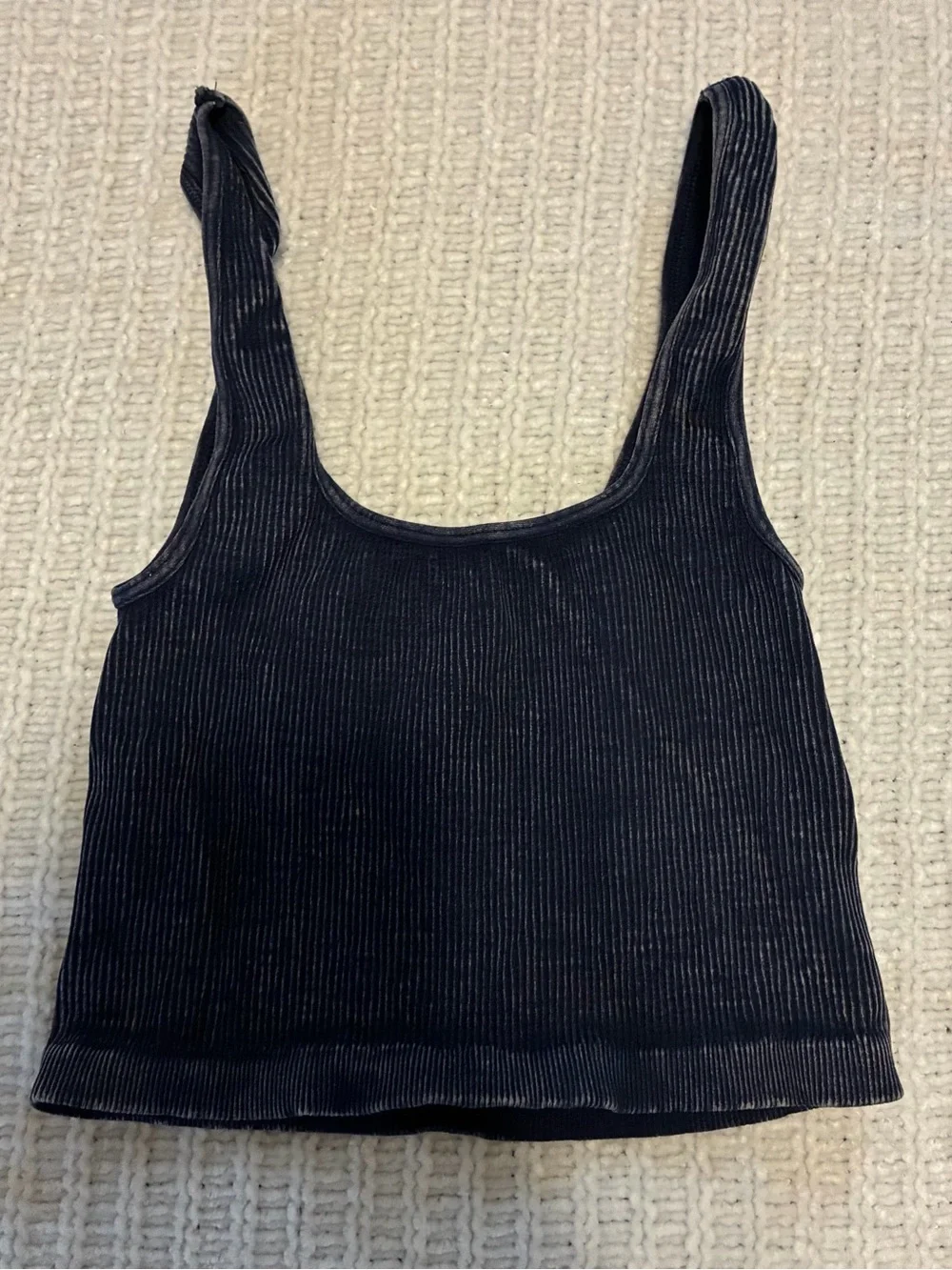 🆕 NWOT Free People Happiness Runs Square Neck Ribbed Top